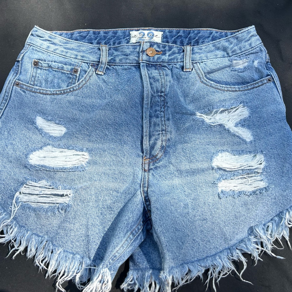 Free People | We The Free , Baggy Tomboy Denim Shorts| women’s — size 29